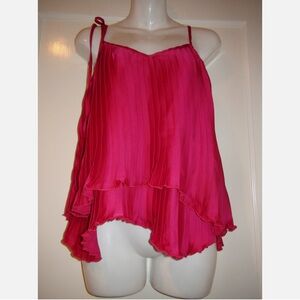 PJK Patterson J Kincaid Ono Pleated Hi-Low Tank Top